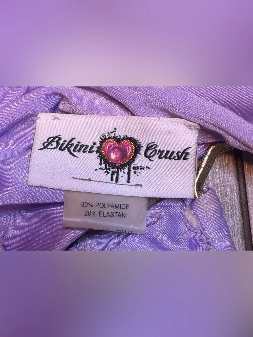 Bikini Crush Lilac Sequin Crystal Embellished Luxury Bikini Set